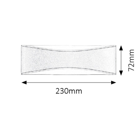 Zahradní lampa LED nástěnná lampa BIRMINGHAM 10W 4000K IP65 Horní obdélníková Antracitová RABALUX