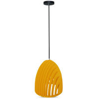 E27 Geometrická žlutá závěsná lampa CONE PRISM D:250*270MM VT-7255 V-TAC