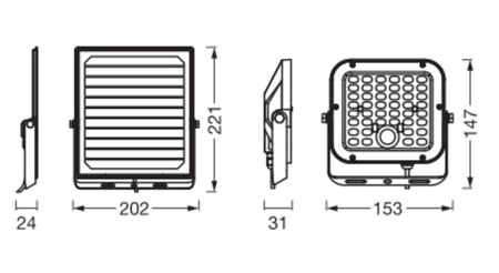 Solární reflektor LED venkovní lampa 10W 1400lm 4000K IP65 černá se senzorem pohybu a soumraku Endura Ledvance