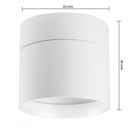 Halogenový reflektorový bodový reflektor GX53 Round White Apilo Masterled pro povrchovou montáž