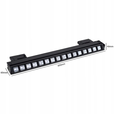 LED Track Light Lamp 3 Phase 24W 4000K 60cm