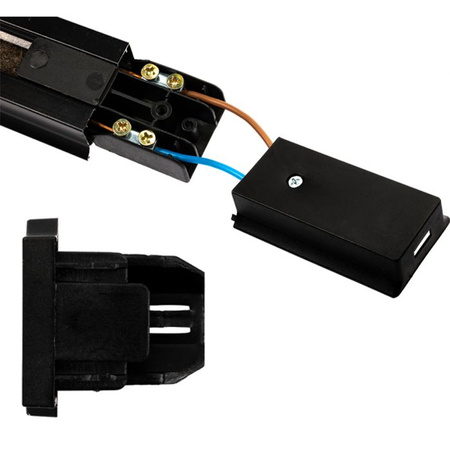 Sada osvětlovacích přípojnic 2m + 4x LED reflektor GU10 černá a zlatá lampa