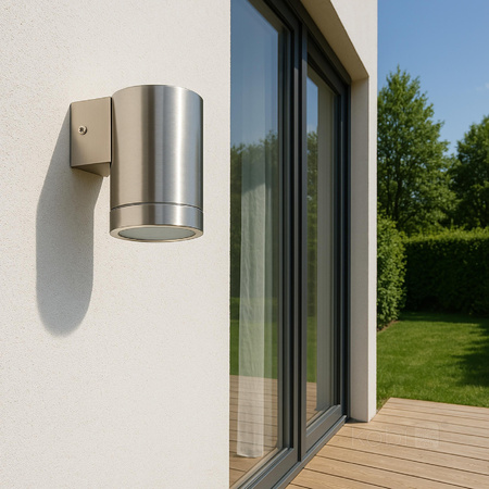 Zahradní lampa Venkovní nástěnná lampa GU10 IP44 Chrome Quazar Kobi