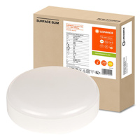 Plafond LED stropní svítidlo 19W 2000lm 3000K teplé se soumrakovým senzorem pohybu povrchová montáž bílá 20cm povrch Ledvance