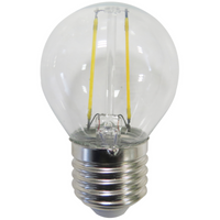 LED žárovka E27 G45 2W = 23W 230lm 3000K Teplá bílá 280° vlákno GOLDLUX (Polux)