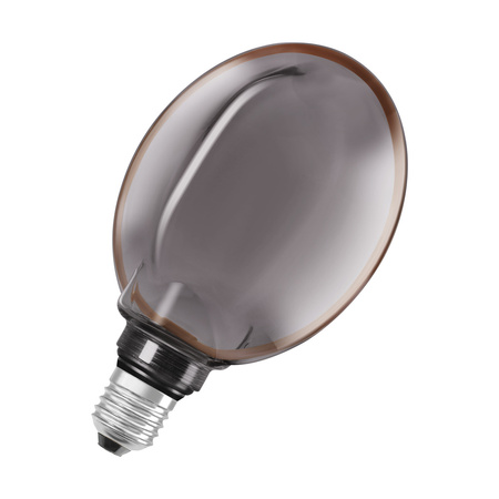 Dekorativní LED žárovka G130 Sphere E27 4W = 12W 110lm 1800K Warm 330° Smoke Filament Dimmable Vintage 1906 Osram