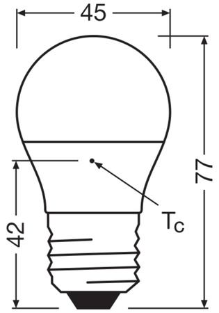 LED žárovka P45 Ball E27 6,5W = 60W 806lm 2700K Warm 150° STAR CLASSIC Osram