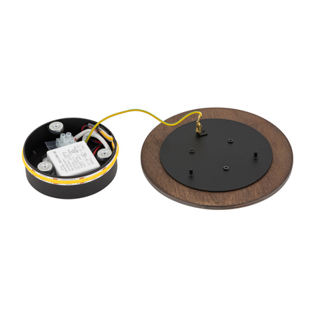 Nástěnné svítidlo LED 7W 60lm 3000K teplá hnědá Skandinávská RING TIMBER LED S 11288 Nowodvorski