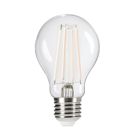 LED žárovka E27 Edison A60 8,5W = 75W 1055lm 2700K teplá bílá Clear XLED Filament Kanlux