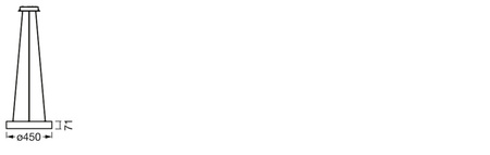 Stropní závěsné svítidlo LED 18,5 W 500 lm CCT stmívatelné stříbrné SMART+ WiFi Sun@Home Ledvance