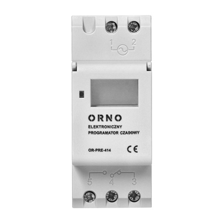 Časovač zapnutí/vypnutí LCD 16 programů 2 moduly DIN ORNO