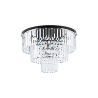 Stropní lustr 9x E14 Black Glamour CRISTAL M 7627 Nowodvorski