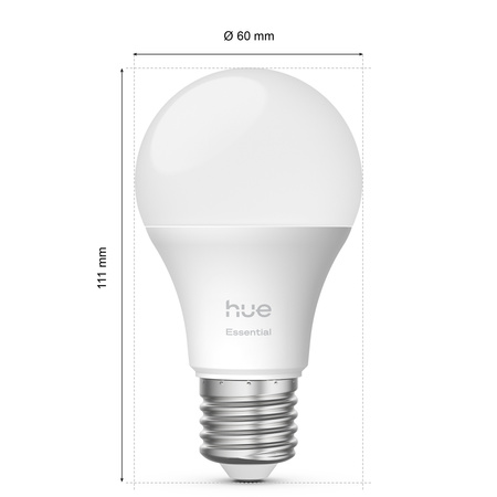 3x LED žárovka E27 A60 8W = 60W 806lm 2200-6500K CCT + RGB SMART Smart Bluetooth ZigBee White and Color Ambiance + Bridge Bridge Philips HUE Starter Kit