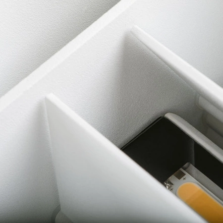 Svítidlo na fasádní LED svítidlo REKA Bílé NAHORU A DOLŮ 7W 500lm 840 Neutrální bila IP54 Kanlux