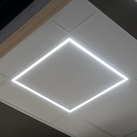 Osvětlovací rámeček LED lampa 60x60 32W 3800lm 4000K neutrální 90° UGR19 pod omítku bílá AVAR KANLUX