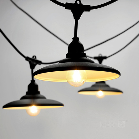 Stínidlo pro Girland Set CRETE LS M2 Black Metal 5 Pieces Kobi