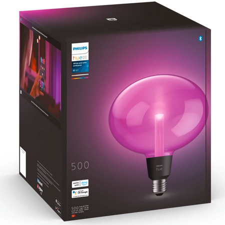 Žárovka LED Ellipse E27 6,5W CCT RGB PHILIPS HUE Lightguide Bluetooth Zigbee