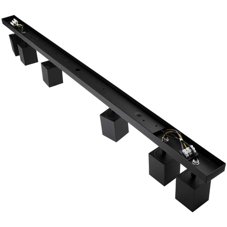 Stropní světlo Reflektorové svítidlo 6xGU10 QUANTUS strip beam Black