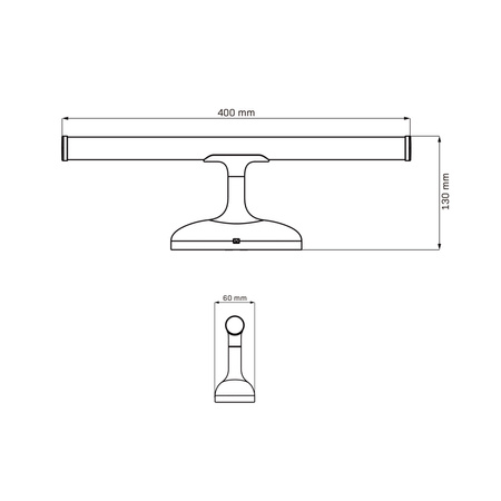 LED nástěnné svítidlo do koupelny 6W 750lm 4000K neutrální bílá chrom IP44 ARMONA Sanico Goldlux
