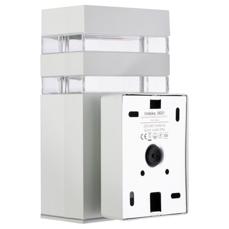 INEZ Šedé fasádní zahradní nástěnné svítidlo GU10 ALUMINIUM IP54