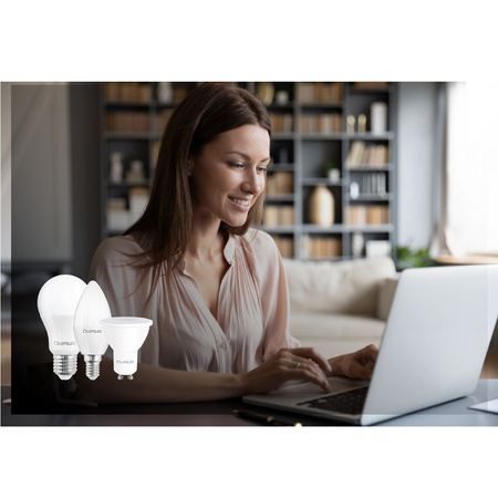 Žárovka LED E14, P40 10W = 75W 1055lm 6500K Studená bílá 180° LUMILED