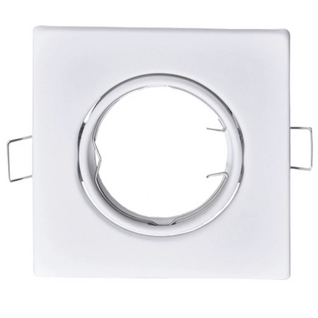 3x GOLDLUX (Polux) čtvercová bílá pohyblivá halogenová žárovka + GU10 3.5W LED žárovka