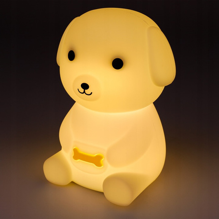 Dekorativní dětské noční světlo pro psy LED 2,5 W 18 lm 3000K teplá bílá RGB 360° bílé Masterled