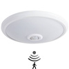 Plafond LED stropní svítidlo pro povrchovou montáž 14W 800lm 4000lm neutrální kulaté bílé PIR čidlo FOGLER KANLUX