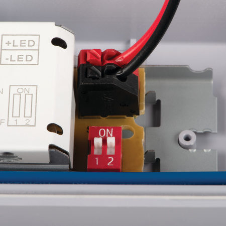 LED 52W 8400lm 4000K Neutrální 110° IP65 IK08 Obdélníkové svítidlo pro povrchovou montáž Šedá MAH Kanlux