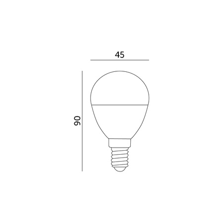 LED žárovka E14 Ball 9W 900lm 6000K Cold 200° Premium Kobi