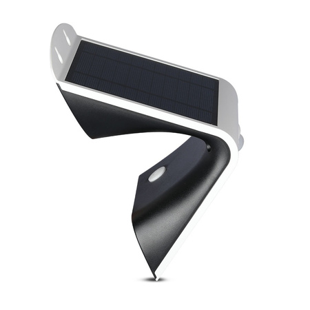 3W solární LED nástěnná lampa 4000K+3000K s pohybovým senzorem bílá + černá VT-767-2 V-TAC