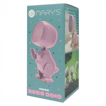 Dětský elektronický budík růžový dobíjecí 1200mAh ROBO MARY'S
