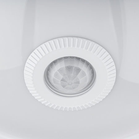 2x E27 Plafon LED Stropní svítidlo, snímač pohybu a soumraku 30cm IP44 kulatý Bílý REGIS LUMILED