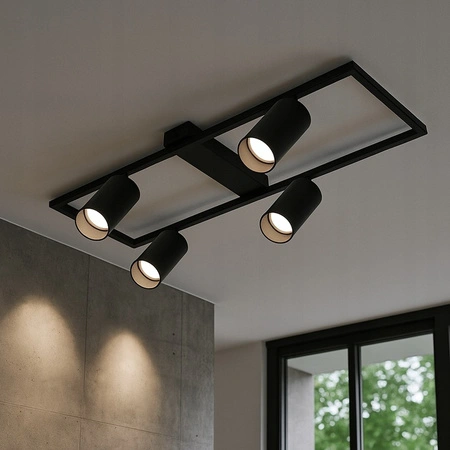 Lustr Stropní svítidlo Dekorativní 4x GU10 Black Masterled