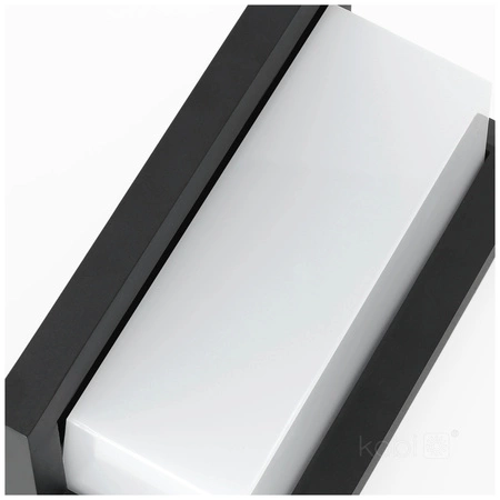 LENTERO 12W 4000K LED fasádní nástěnné svítidlo s čidlem pohybu IP54 černé KOBI