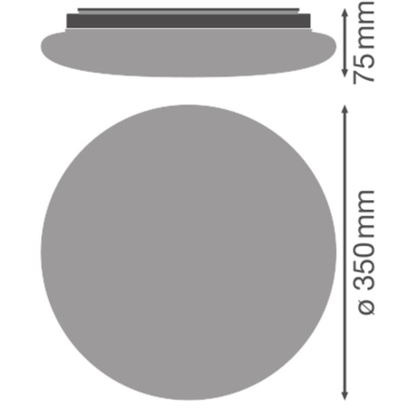 Plafond LED stropní světlo 18W 1440lm 3000K - 4000K - 5000 K CCT Povrchová montáž bílá 35cm Povrch Ledvance
