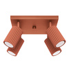 Bodové reflektorové stropní svítidlo Tuba 4x GU10 Ochre Red Carbon Deep Space SL.1640 Sollux