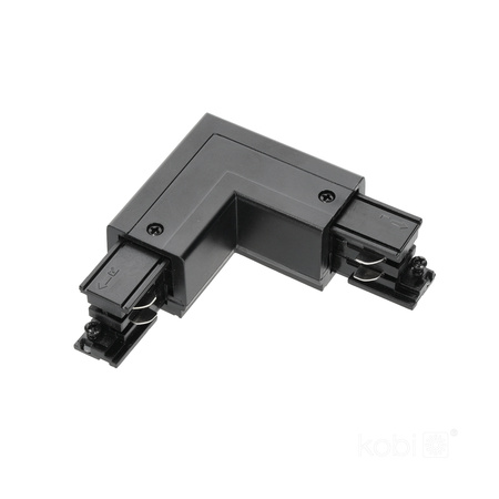 Přípojnicový spínač 3-drátový L levý externí černý Kobi