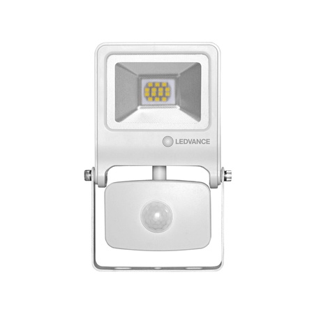 Reflektor LED 10W 800lm 3000K IP44 Bílý s pohybovým senzorem LEDVANCE Floodlight Endura