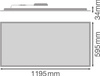 LED panelové stropní světlo 53W 5830lm 4000K neutrální stmívatelné povrchově montované bílé 120x60cm kompaktní Ledvance