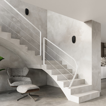 LED TEAR G9 Nástěnné svítidlo Top Oval Black SOLLUX