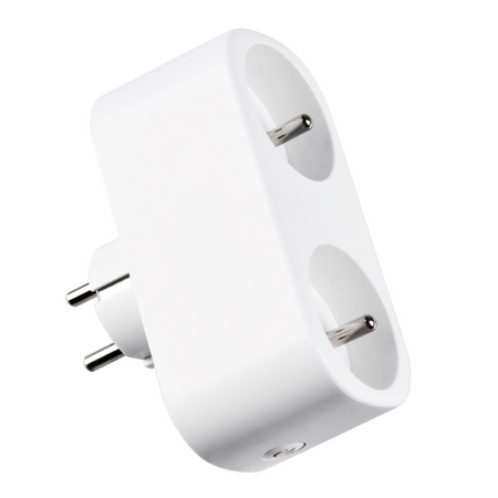 Chytrá Wifi zásuvka SMART Tuya Double Socket s 16A vypínačem