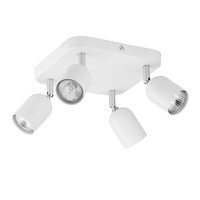 TOP WHITE Spot Bílo-stříbrné klasické stropní svítidlo 4xGU10 4414 TK Lighting