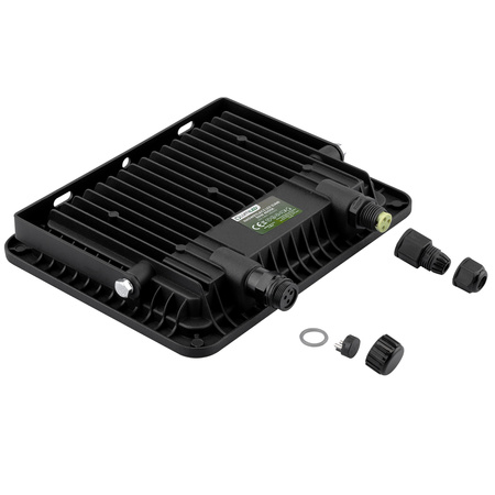 LED Reflektor snímač pohybu 50W, 5500lm 4000K IP65 Černá ZUME ALS LUMILED