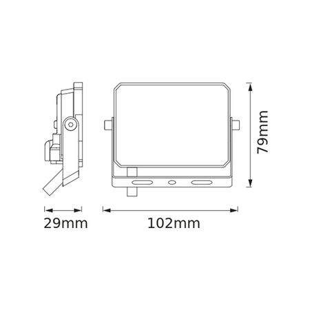 LED reflektor Halogenový venkovní reflektor 10W 4000K 900lm IP65 FLOODLIGHT LUX OSRAM
