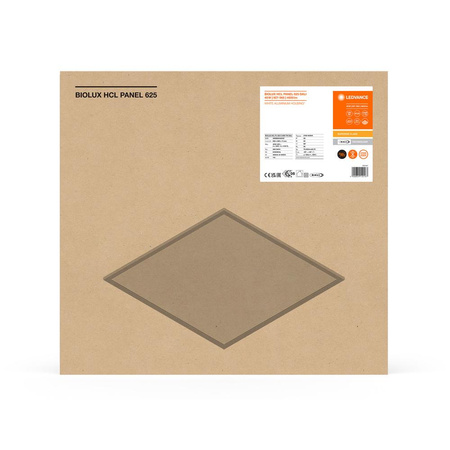 LED panel Kancelářské svítidlo Stropní svítidlo 40W 4600lm 2700K - 6500K CCT Stmívatelné Zápustná montáž Bílá 62x62cm UGR19 Biolux Hcl Ledvance