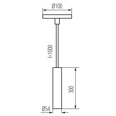 Závěsný lustr LED pro povrchovou montáž s převisem GU10 bílý Phlox Kanlux