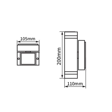 Venkovní svítidlo nástěnné LED svítidlo INEZ GU10 Black IP54