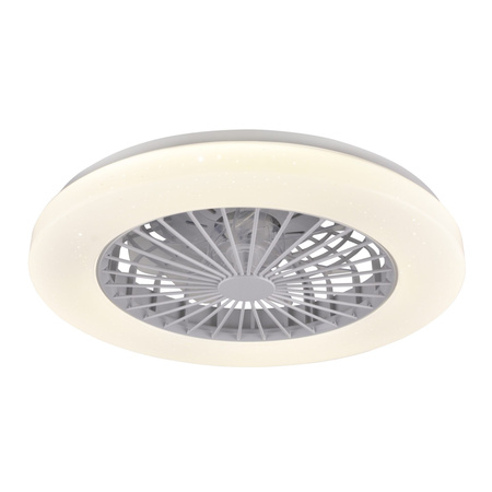 Stropní svítidlo LED Plafond s ventilátorem 48W 5300lm CCT 120° bílá Stmívatelné Libye Sanico Goldlux