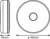 Přenosný LED NÁBYTEK pod skříňovou lampu 0.45W 32lm 4000K DOT-it Touch Tenká bílá LEDVANCE Stmívatelné